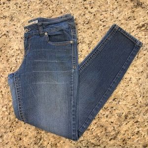 Paris Blues Low Rise Medium Dark Blue Skinny Jeans